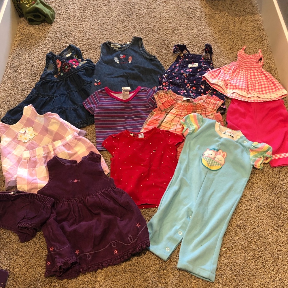 Vintage Y2k baby girls outfit bundle 12m